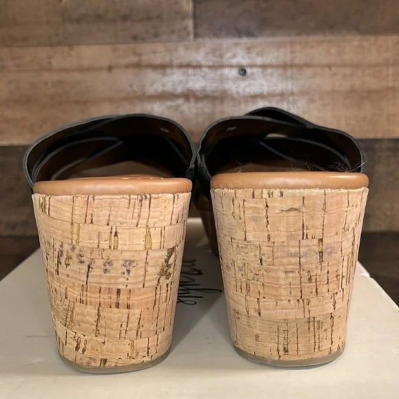 Style & Co Black Slide Wedge Sandals NWT Size 7 - Picture 4 of 7